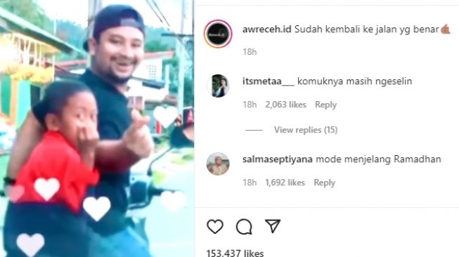 Viral Video Im Kamaludin Kini Acungkan Tanda Cinta, Netizen: Akhirnya Kembali ke Jalan yang Benar