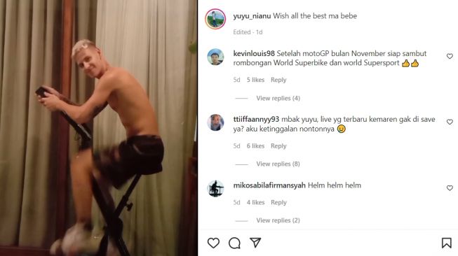 Yuyu, sosok 'bestie' Fabio Quartararo selama di Mandalika (Instagram)