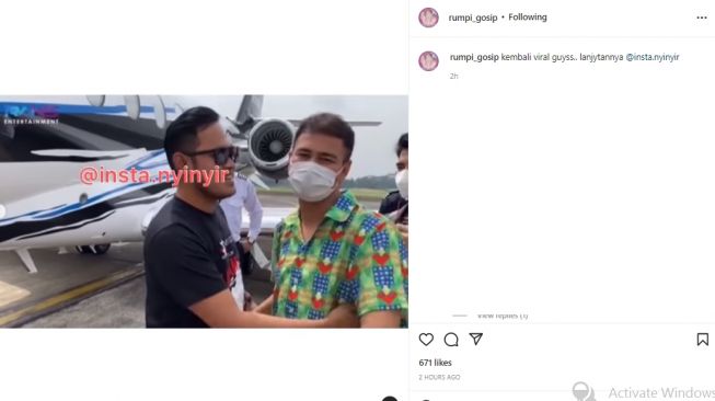 Gilang Widya Pramana dan Raffi Ahmad (instagram.com)