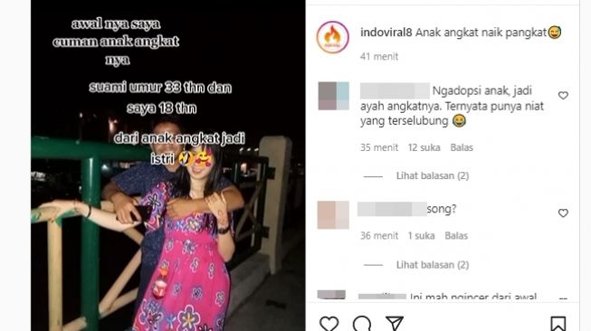 Kisah wanita awalnya jadi anak angkat lalu dinikahi menjadi istri. (Instagram/@indoviral8)