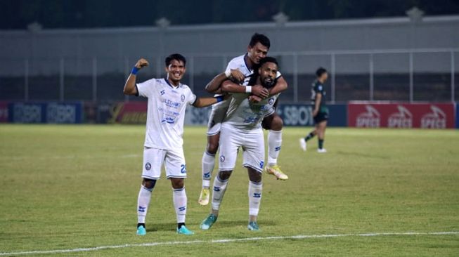 Arema FC vs Persikabo 1973. (FOTO: Media officer Arema FC)