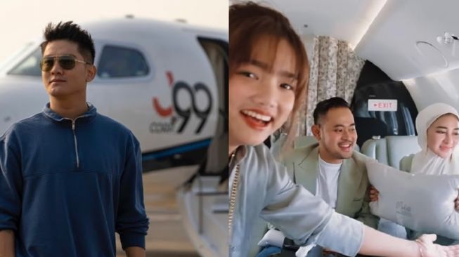 9 Momen Seleb Naik Jet Pribadi Gilang Juragan 99, Kena Prank?