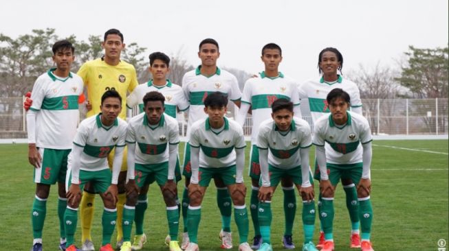 starting eleven Timnas Indonesia U-19 hadapi Timnas Korea Selatan U-19. [PSSI / Twitter]