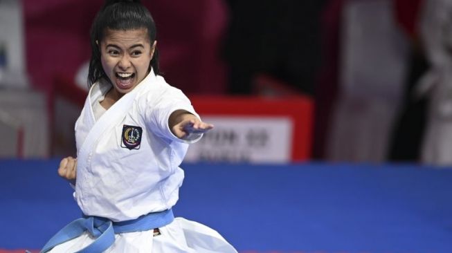 Karateka Krisda Putri Aprilia Rebut Emas SEAKF 2022 di Kamboja