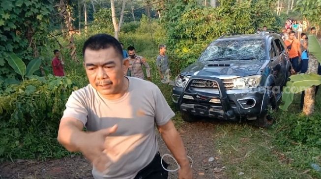 Tabrak Bocah 5 Tahun sampai Tewas, Mobil Fortuner Diamuk Massa di Labuhan Maringgai Lampung Timur