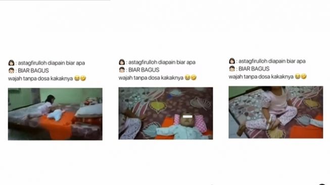 Viral Aksi Bocah bak MUA Handal Dandani Adiknya Tuai Teriakan Panik, Reaksi Polos Bikin Ibu Gak Bisa Marah