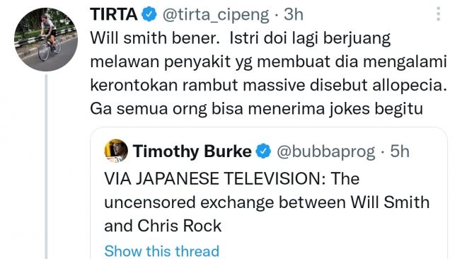 unggahan dr Tirta (Twitter/@tirta_cipeng)