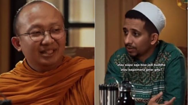 Habib Husein Ja'far Al Hadar Diskusi Soal Buddha dengan Bhante Dhirapunno, Warganet: Logout Langsung Login Lagi