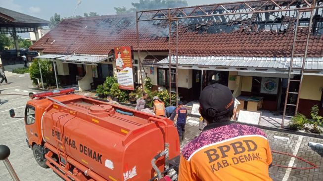 Kebakaran Terjadi di Polres Demak, Begini Kondisinya