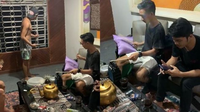 Drum unik dari peralatan rumah tangga (TikTok agungfhany_)