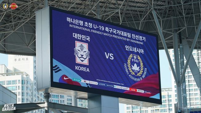 Timnas Indonesia U-19 vs Korea Selatan: Garuda Nusantara Tertinggal 1-3 di Babak Pertama