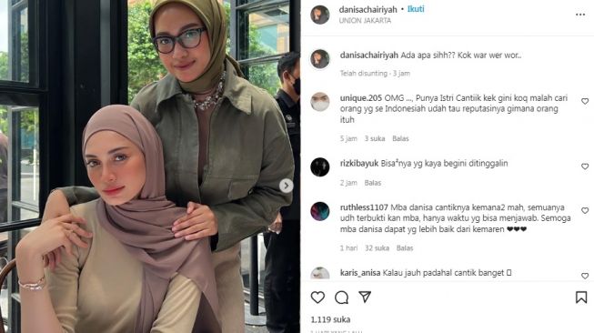 Unggahan Danisa Khairiyah [Instagram/@danisachairiyah]