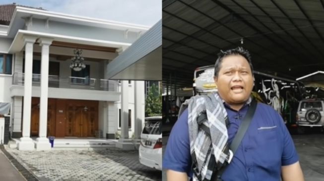 5 Potret Garasi Juragan Bus PO Haryanto, Ada Rumah di Dalam Rumah!