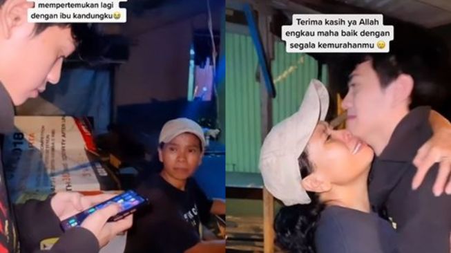 Pertemuan haru ibu dan anak setelah 16 tahun berpisah (TikTok kingdomcreatorsquad)