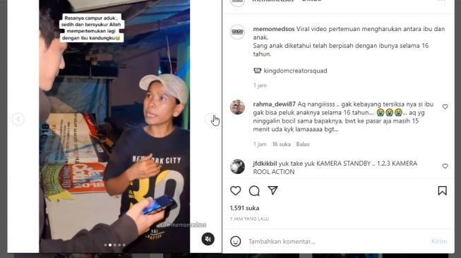 Terpisah 16 Tahun, Anak Kandung Bertemu Ibunya, Momen Haru Saat Sujud dan Cium Kaki Bikin Mewek