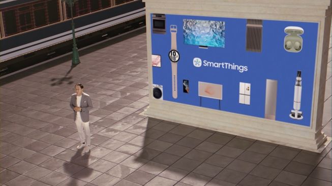 Samsung Neo QLED 8K Meluncur dengan rangkaian SmartThings lainnya, Rabu malam (30/3/2022). [Samsung]