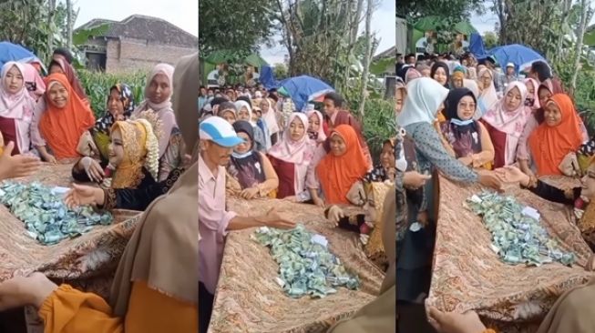 Tanpa Amplop, Tamu Undangan Langsung Beri Uang di Hadapan Pengantin (instagram/@pernikahan_idaman)