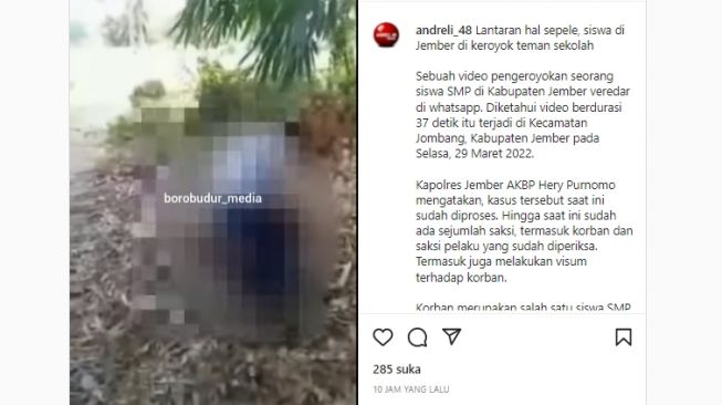 Viral Video Pengeroyokan Siswa SMP di Jember, Warganet: Harus Dihukum dan Dipenjara..