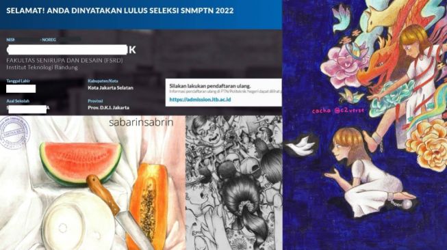 Diterima Jadi Maba FSRD ITB 2022, Karya Seni 'Unreal' Peserta SNMPTN Ini Bikin Takjub