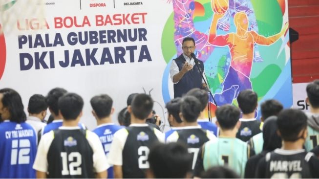 Buka Liga Basket Piala Gubernur, Anies : Jakarta Harus Mampu Jadi Episentrum Basket di Tingkat Internasional