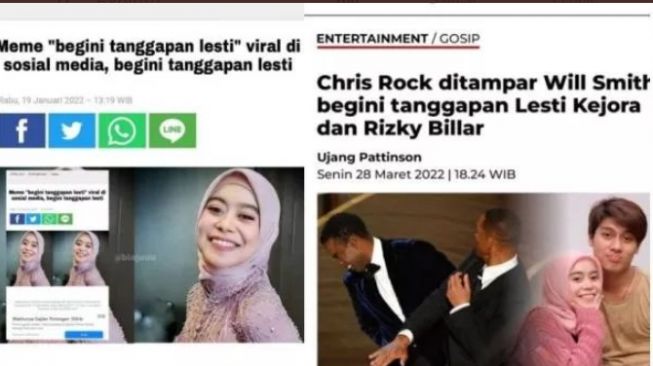 Contoh meme: Ini Tanggapan Lesti hasil karya netizen di medsos [sumber;twitter]