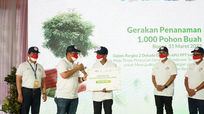 Dorong Gerakan Peduli Lingkungan, Mandiri Group dan PPATK Tanam 1.000 Pohon di Kawasan Katulampa