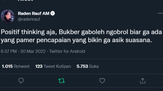 Komentar warganet Twitter terkait buka bersama tanpa bicara. (Twitter)