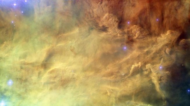 Lagoon Nebula, penghasil Helium, dilaporkan bocor dari inti Bumi. [Agu.org]