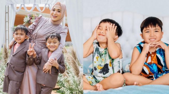 11 Potret Anak-Anak Ririe Fairus dan Ayus, Namanya Jadi Asal-Usul Sabyan Gambus