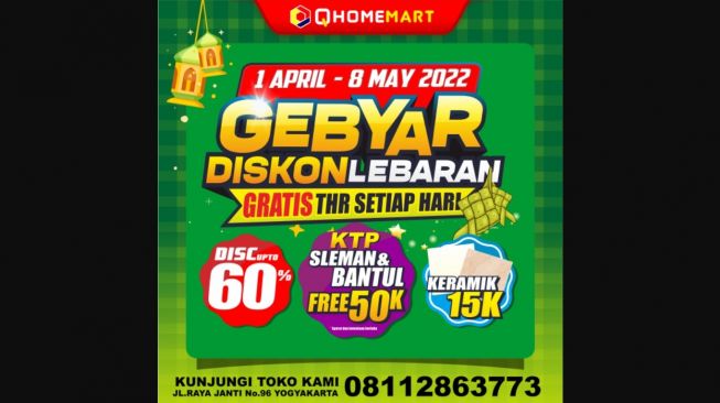 Rp15.000 Bawa Pulang Keramik, Hanya di Qhomemart Selama Gebyar Diskon Lebaran