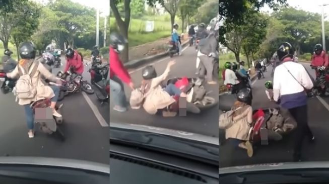 Jangan Panik, Begini Cara Tepat Dirikan Motor yang Jatuh Langsung dari Pakar