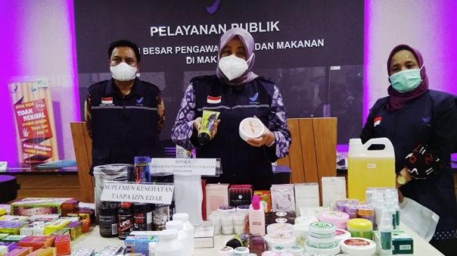 Produk Senilai Rp 560 Juta Tanpa Izin Edar Ditemukan di Makassar, Kosmetik Paling Banyak