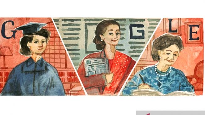 Google Doodle Hai Ini Hadirkan Sosok Jurnalis Siti Latifah Herawati Diah