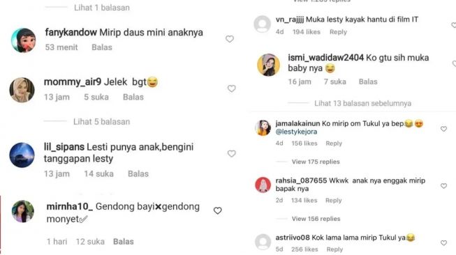 ujaran haters Lesti Kejora (Instagram/@lambe_turah)