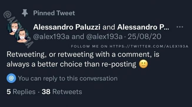 Dua akun Twitter uji coba [The Verge].