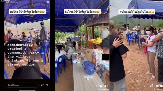 5 orang asing tiba-tiba nimbrung ke kondangan gara-gara dikira restoran. (TikTok/@_mmeah)