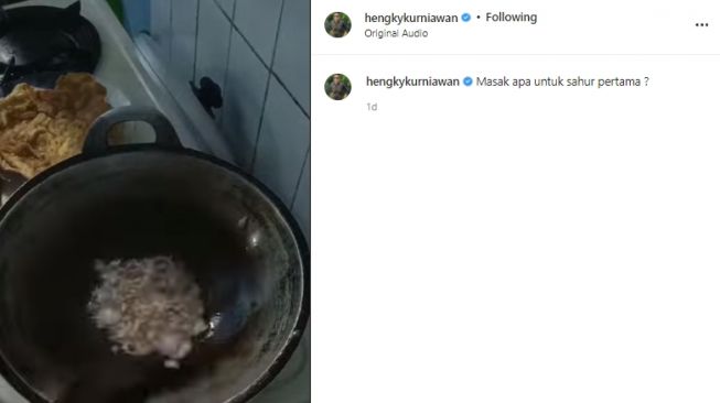 Wajan milik Hengky Kurniawan jadi sorotan netizen (instagram.com)