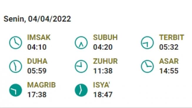 Buat Warga Kediri dan Sekitarnya, Ini Jadwal Salat dan Buka Puasa Hari Ini, Senin 4 April 2022