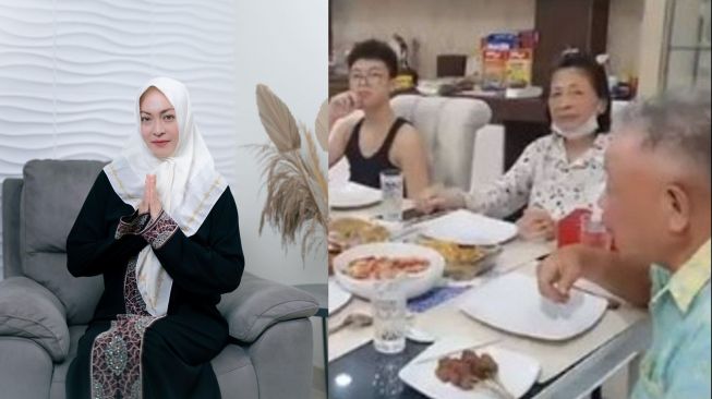 Momen Angelina Sondakh Buka Puasa Bareng Ayahnya yang Beragama Kristen