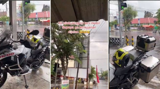 Panjatkan Doa untuk Beli Mobil agar Tidak Kehujanan, Penunggang Motor BMW Ini Malah Kena Hujat Warganet