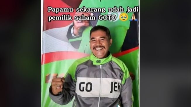 Mulyono, ojol pertama di Indonesia mendapatkan saham Goto (TikTok)