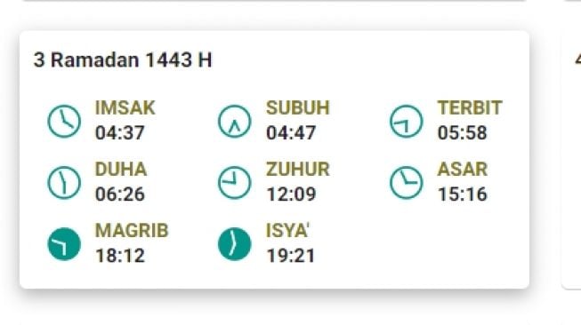 Jadwal Berbuka dan salat di Tanjungpinang