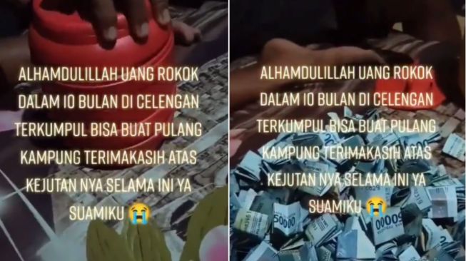 Suami Diam-diam Kumpulkan Uang Rokok, Usai 10 Bulan Bisa untuk Pulang Kampung, Tuai Pujian: Patut Dicontoh