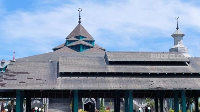 Masjid Al Markaz Al Islami Jenderal M Jusuf di Kota Makassar, Sulawesi Selatan [SuaraSulsel.id/Lorensia Clara Tambing]