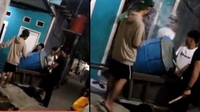 Bangunkan Sahur Pakai Drum Minyak, Rombongan Pemuda Kena Siram Warga, Publik: Siapa Yang Salah?