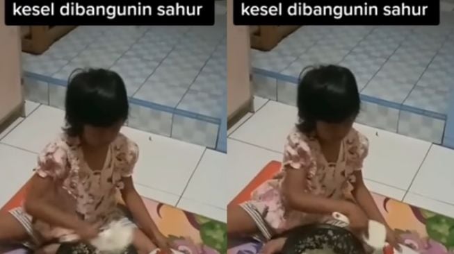 Bocah Kesal Diduga karena Dibangunkan Sahur Jam 1 Malam, Cara Ambil Nasinya Disorot: Gak Dilempar Sekalian