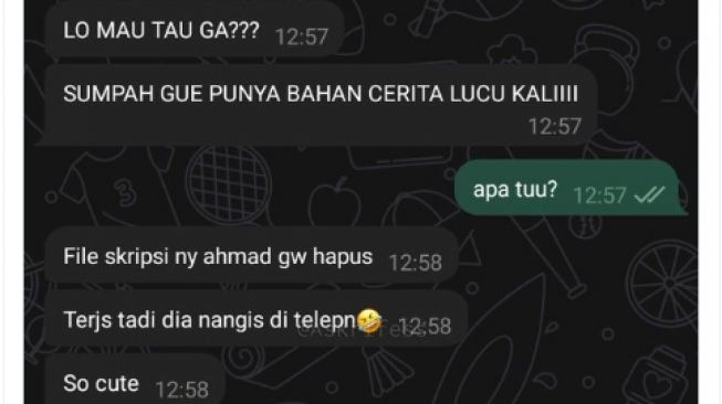 Tega! Hanya Gegara Hobi Belajar, Cewek ini Dendam dan Hapus File Skripsi Pacarnya, Bikin Warganet Geram Elus Dada