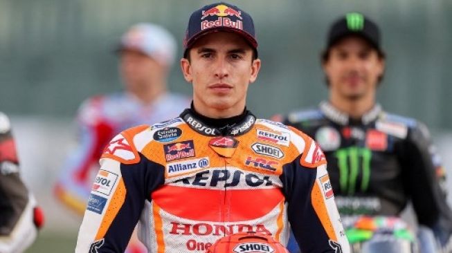 Pebalap Tim Repsol Honda Marc Marquez. KARIM JAAFAR / AFP