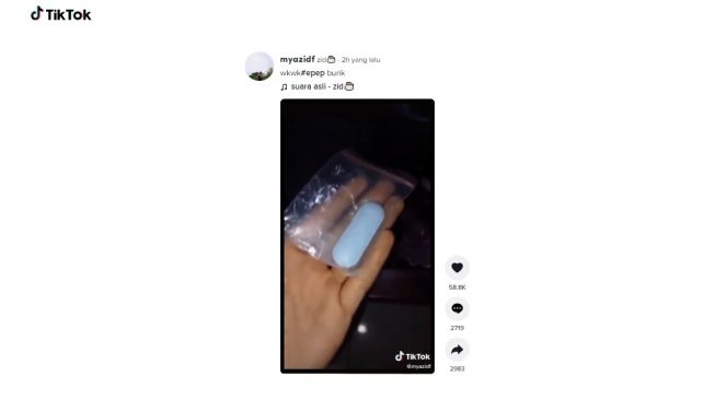 Ukuran obat pil ini bikin ngakak. [TikTok]