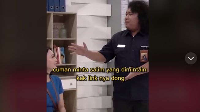 Marshel Widianto roasting Wika Salim. [TikTok]